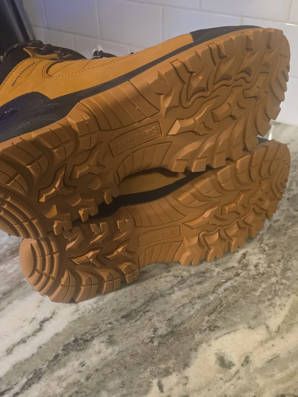 Ozark Trail Men's Waterproof Hiking Boots - Tan/Black